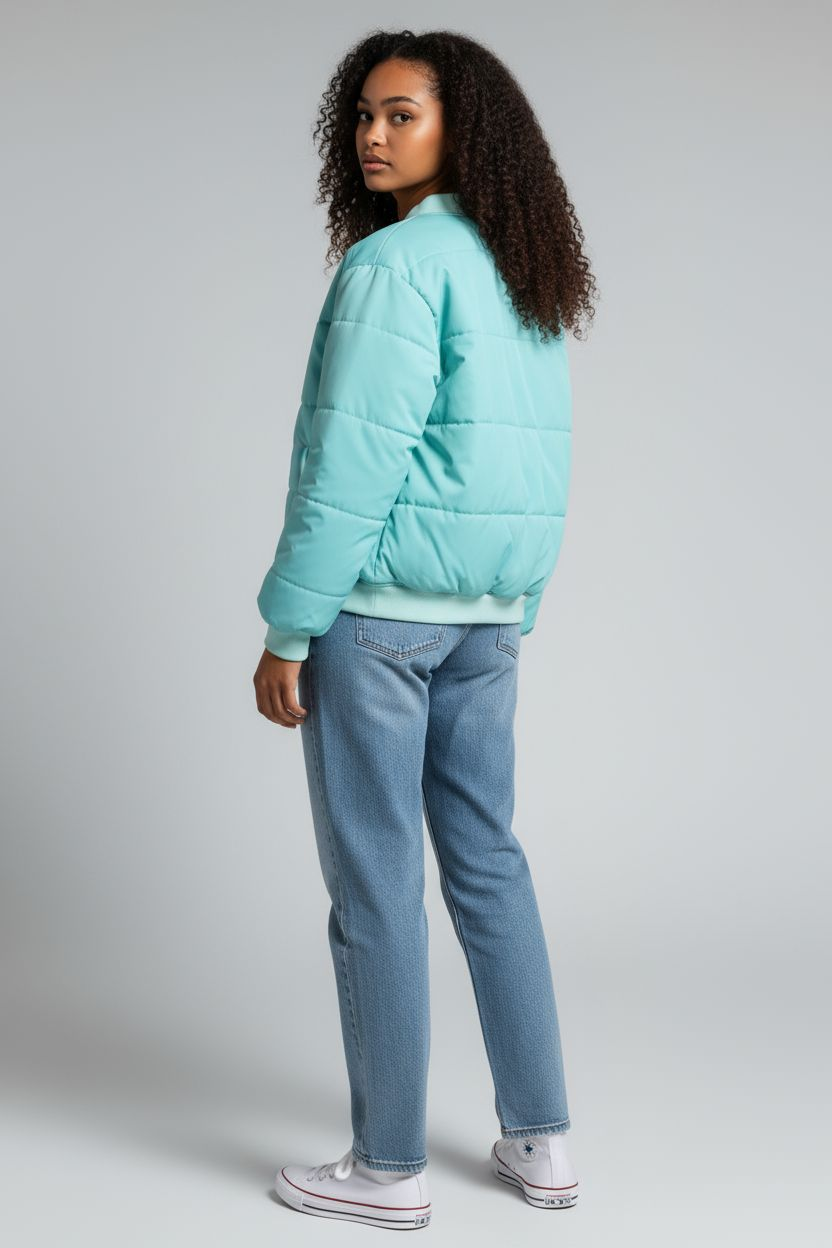 Mandarin Collar Bomber Jacket