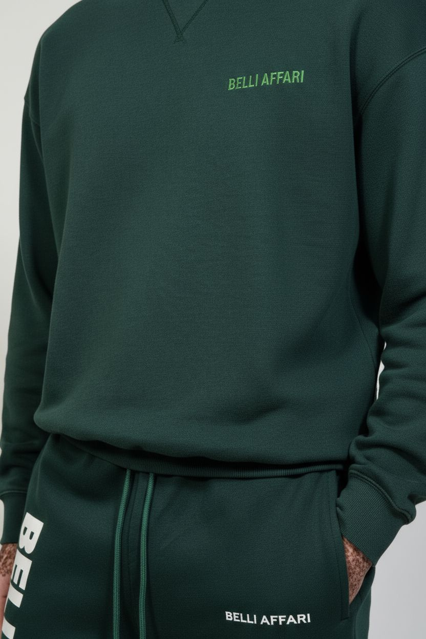Bottle Green Luxe Sweatsuit Set