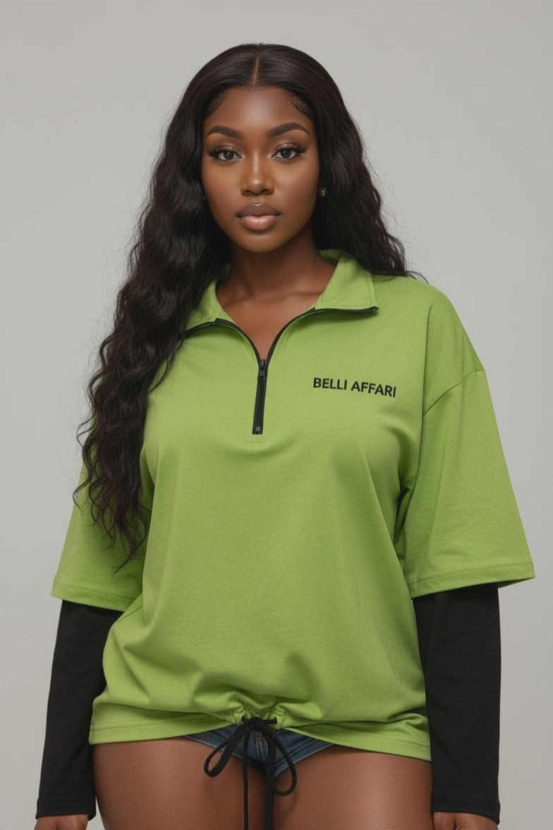 CinchFit Zip Golf Shirt